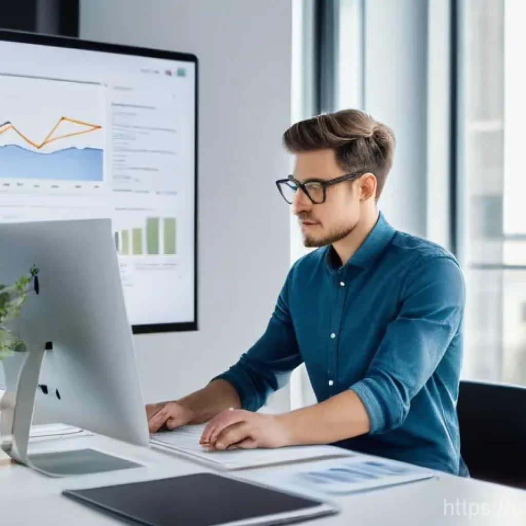 정보 계층화가 글의 품질에 미치는 영향 - **Prompt 1: "The Architect of Digital Content"**
A young, focused professional (gender-neutral, ...